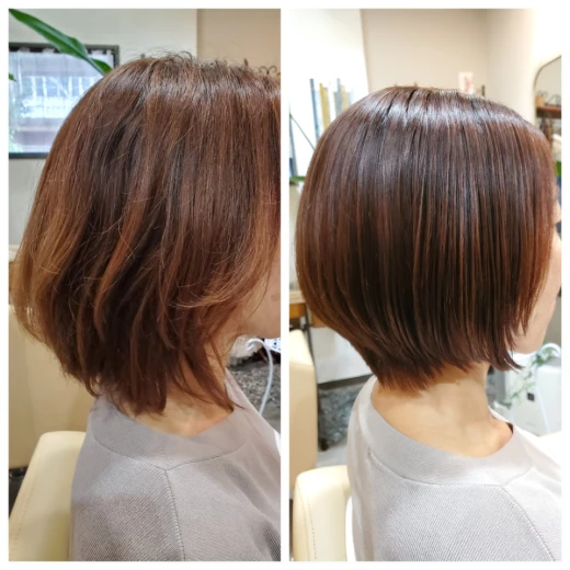 カット+縮毛矯正[5f7f7b5a1e]